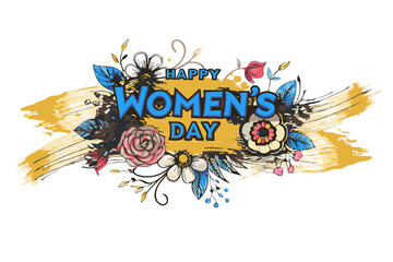 happy Women's Day  illustration of a lion