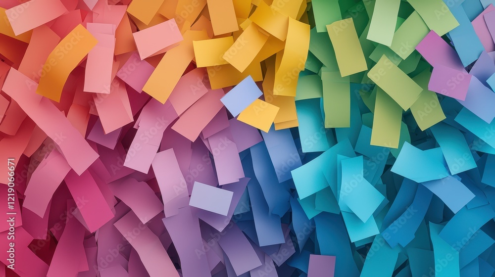 Poster chaotic storm of colors representing volatility and emotion in a vibrant abstract background