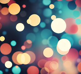 Bokeh lights background effect blurry wallpaper christmas lights out of focus.generative ai