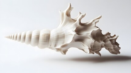 Stunning White Seashell Abstract Art, Organic Texture, Coastal Minimalist Design