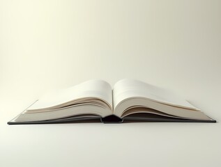 Fototapeta premium Very light background, with an open magazine