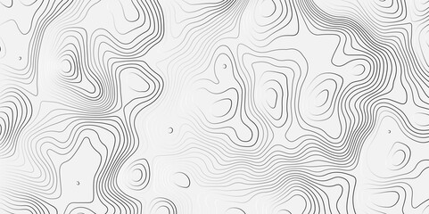 Abstract topography pattern lines sea map area space geometric strip grid line topo map technology modern design white background.  