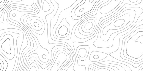 Abstract modern white and black topographic contour map wavy line, digital print terrain lines texture vector white background. 