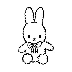 easter bunny isolated on white