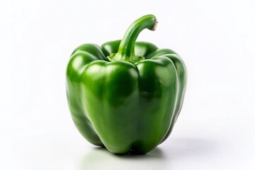 Minimalist Green Bell Pepper Still Life Photography