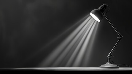 microphone on stage with spotlight