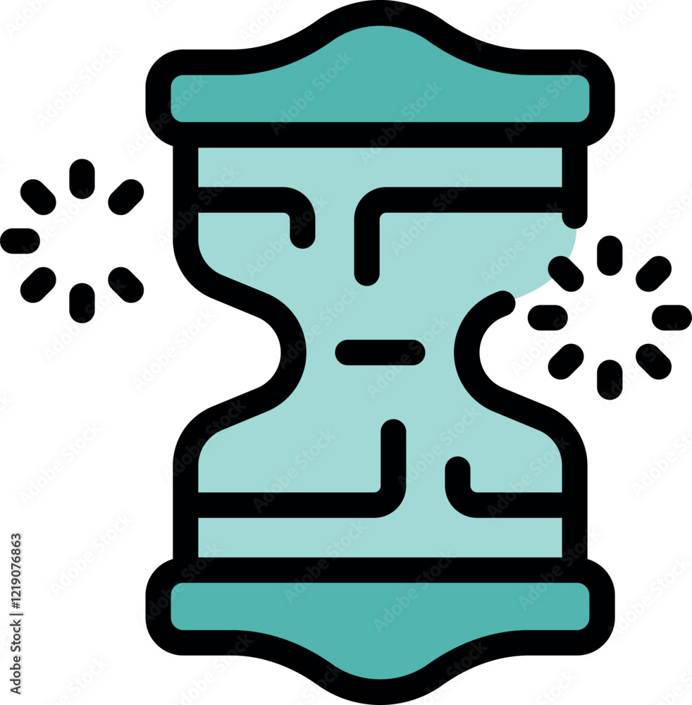 Poster hourglass is showing loading progress with spinning loading wheel