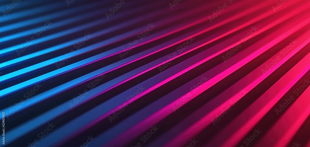 Poster a vibrant, abstract background featuring alternating blue and pink stripes, creating a dynamic and v