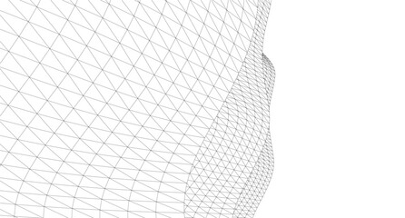 abstract architecture 3d background vector illustration