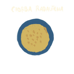 Hand Drawn Traditional Food And Signature Food