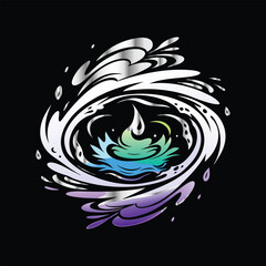 Nature Logo: Pine Forest, River & Rocks Hand-Drawn for Unique Painting & Design Creations.
Hand-Drawn Hill and River: Mountain Club Artwork for Adventure T-Shirts and Creative Painting Design.
