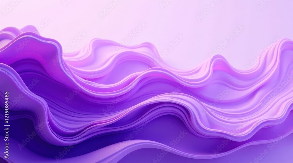 Poster abstract lavender swirls a serene display of flowing, textured curves and soft hues