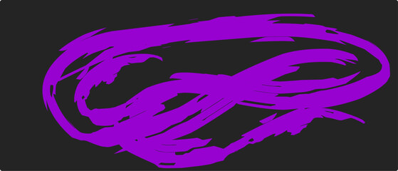 thick purple brush strokes with spray texture. Vintage template with hand drawn broken edges, banner. Rough thick brush stroke texture with small dots. Retro vector background for poster.