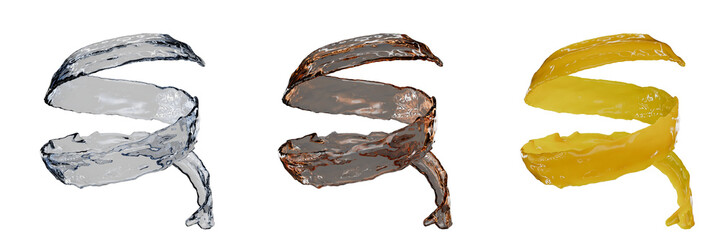 water path follow splash transparent background