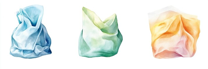 Fototapeta premium Watercolor studio illustrations