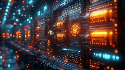 A futuristic view of cryptocurrency mining