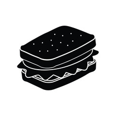 squire sandwich vector image illustration and artwork on white background 