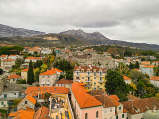 Herceg Novi in ​​Montenegro - aerial view