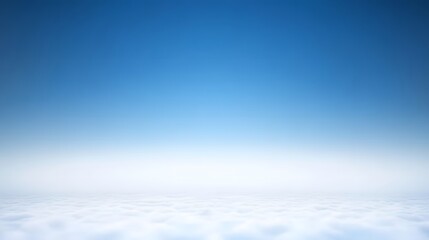 Fototapeta premium Stunning Aerial View Above Cloudscape Blue Sky Peaceful Serene Background
