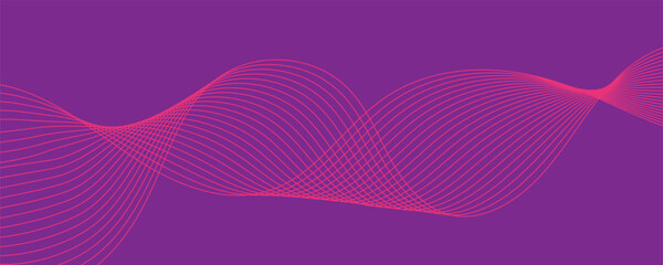 Elegant Minimalist Line Wave Background for Banner and Template Design