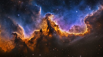 Obraz premium NGC 7380: A Nebula of Distorted Pillars.