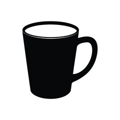 white cup isolated vector image illustration and artwork on white background
