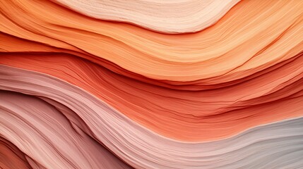 Obraz premium Abstract orange wave pattern, nature texture, background design, website use