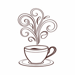 cup of coffee with heart