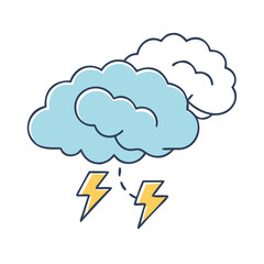 brainstorming clouds icon, brainstorming clouds vector illustration-simple illustration of brainstorming clouds, perfect for brainstorming clouds logos and icons