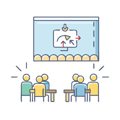 breakout room icon, breakout room vector illustration-simple illustration of breakout room, perfect for breakout room logos and icons