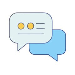 chat bubble icon, chat bubble vector illustration-simple illustration of chat bubble, perfect for chat bubble logos and icons