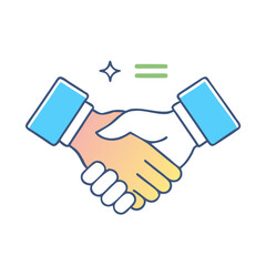 handshake icon, handshake vector illustration-simple illustration of handshake, perfect for handshake logos and icons
