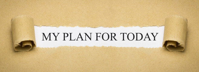 My plan for today