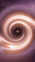 Fototapeta premium Copper and beige swirling galaxy, abstract background of elegance and mystery