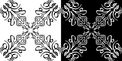 black and white seamless pattern