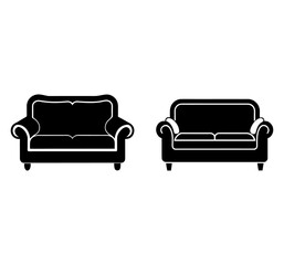 Sofa icon vector illustration. sofa sign and symbol. furniture icon