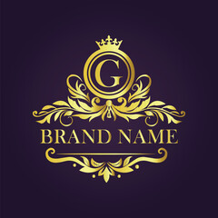 Luxury Gold Monogram Logo - Letter G
