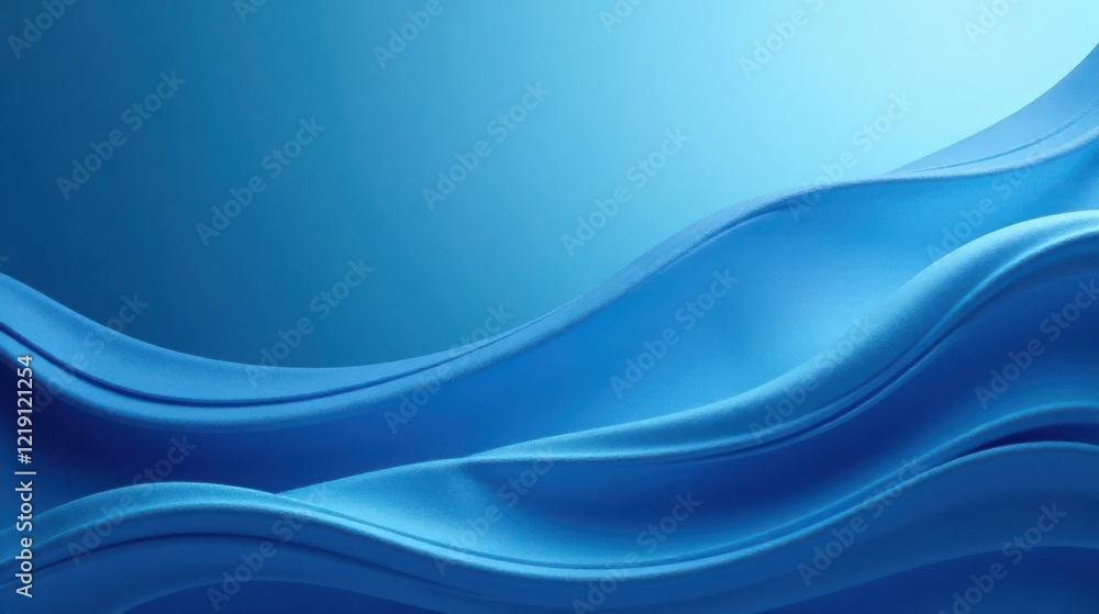 Aufkleber Abstract Blue Undulating Surface A Serene and Textured Background for Design Projects