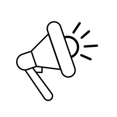 megaphone icon isolated on white