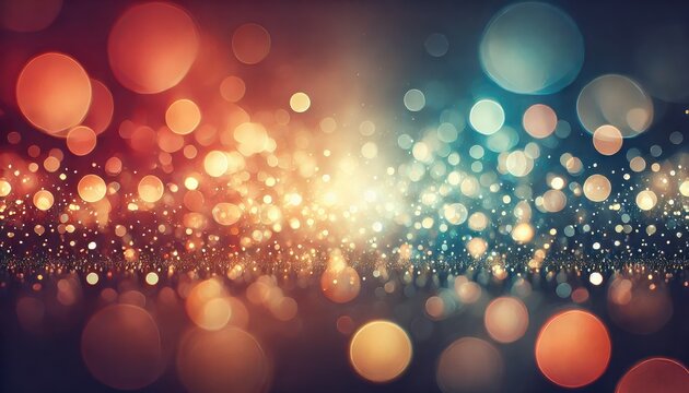 Horizontal soft light bokeh background