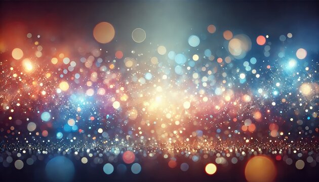 Horizontal soft light bokeh background