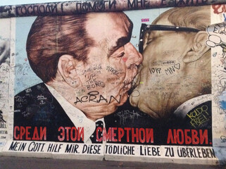 The most famous artwork on the Berlin Wall. My God, Help Me to Survive this Deadly Love. Berlin,...