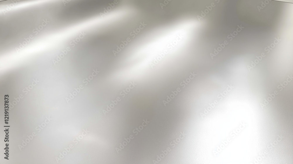 Poster minimalistic metallic surface with sleek light gray color, smooth texture, polished finish, and unif