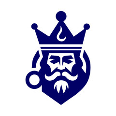 Coffee Logo Design with a king theme