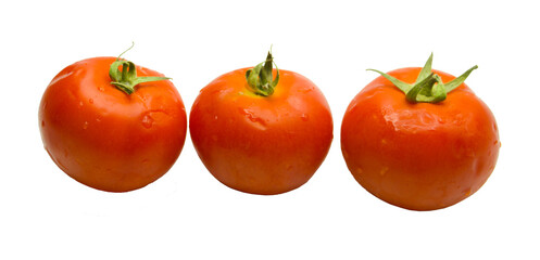 Tomates rojos maduros. Recortado