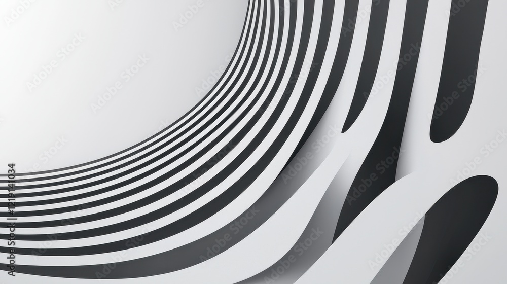 Poster bold kinetic lines swirling together to create a modern abstract background with dynamic flow and de