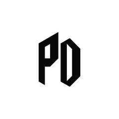 PD monogram logo design letter text name symbol monochrome logotype alphabet character simple logo