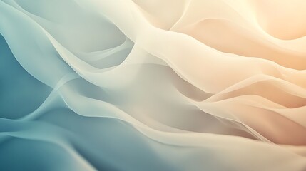 Obraz premium Abstract Draped Fabric Soft Pastel Hues