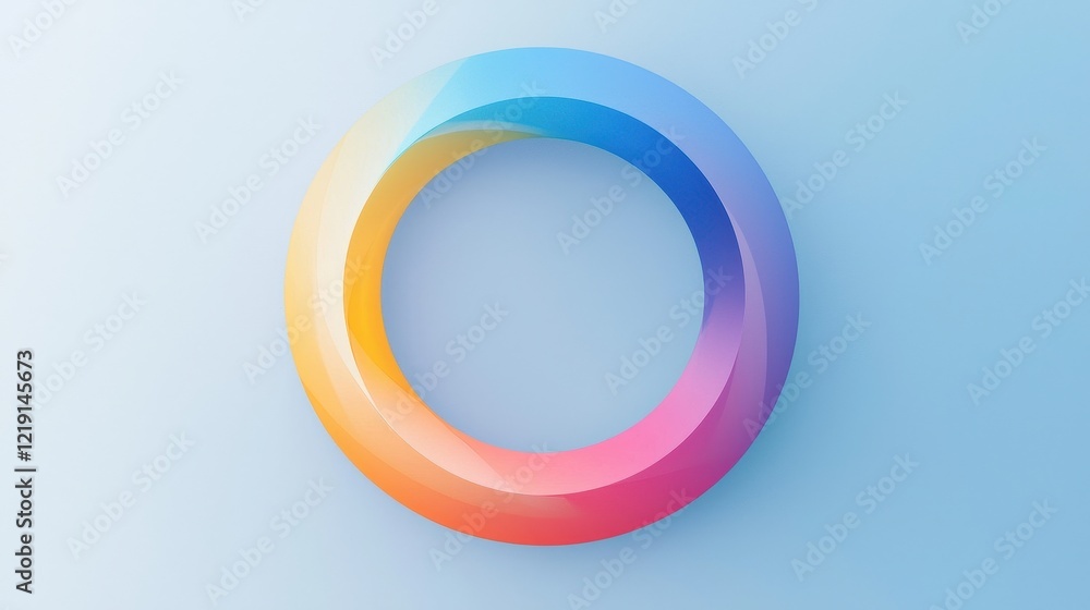 Poster soft circular gradient pattern with blended colors on a light background for creative design project