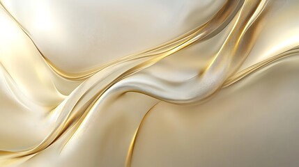 Obraz premium Abstract Gold Waves Elegant Swirling Design